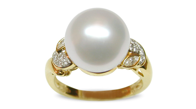 Adonia a White Australian South Sea Pearl Ring