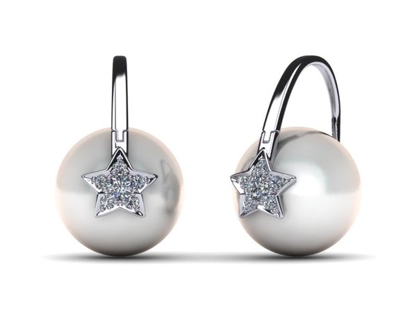 Arc De Triomphe South Sea Shooting Star Pearl Earring