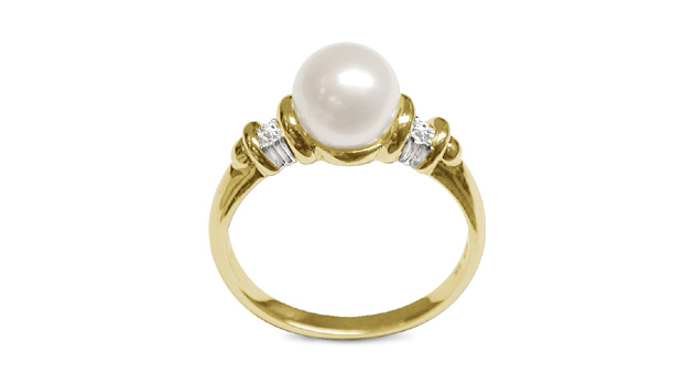 Aria a Japanese Akoya Cultured Pearl Ring