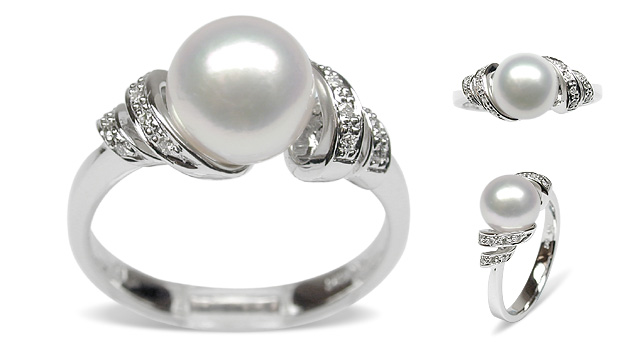 Bella Japanese Akoya Cultured Pearl Ring