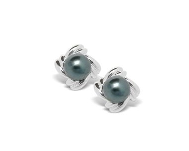 Black Pearl Earring Niobe Akoya Cultured