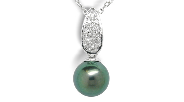 Black Pearl Pendant Zeva Akoya Cultured