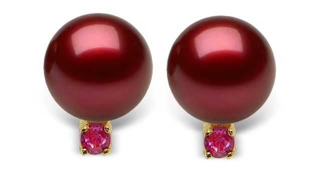 Cranberry Ruby Red Earring