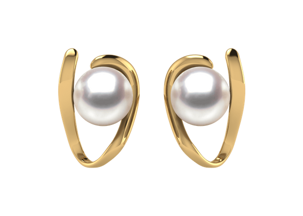 Destiny a Japanese Akoya Cultured Pearl Earring