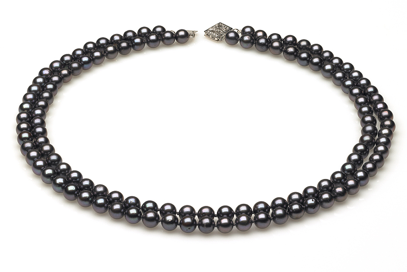 Double Strand Black Necklace