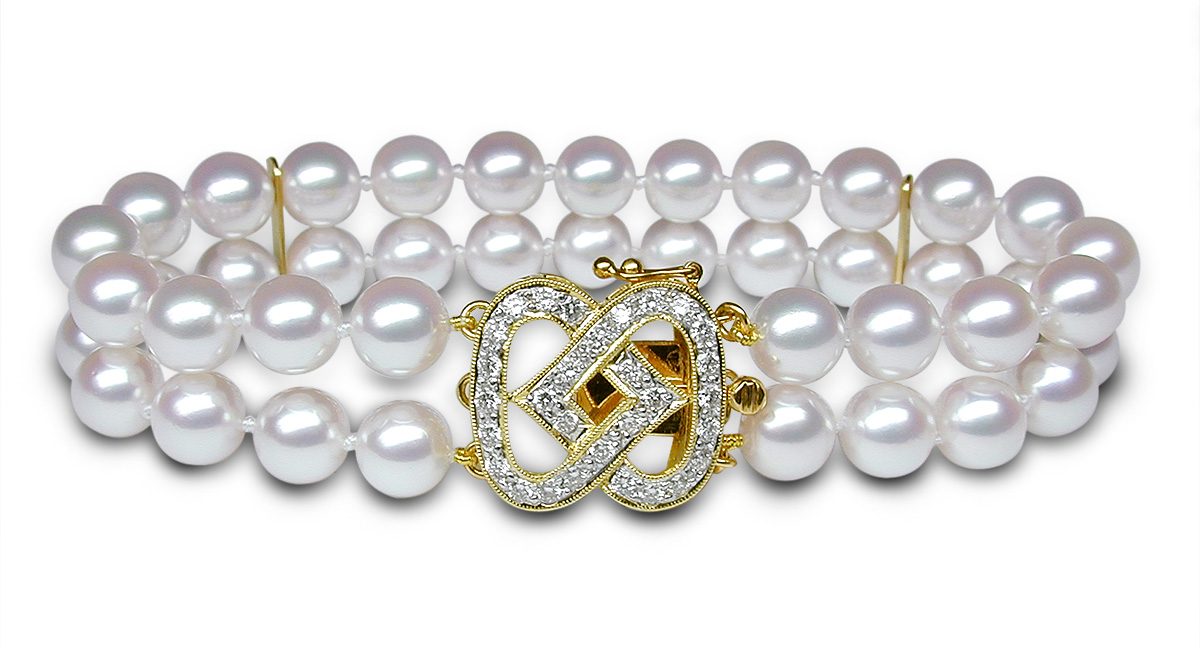 Double Strand Cultured Pearl Bracelet