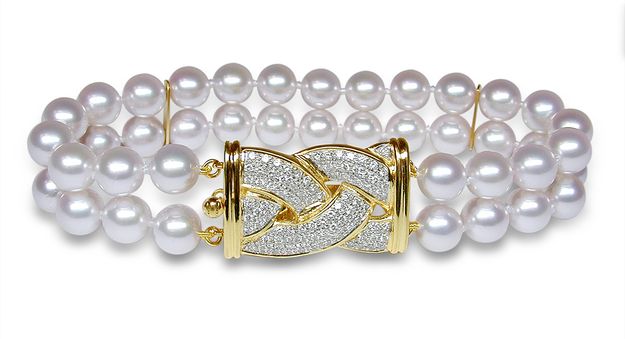 Double Strand Cultured Pearl Bracelet