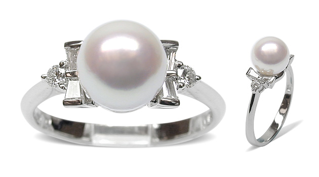 Ella Japanese Akoya Cultured Pearl Ring