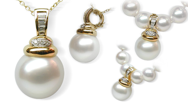 Ester a White South Sea Pearl Pendant