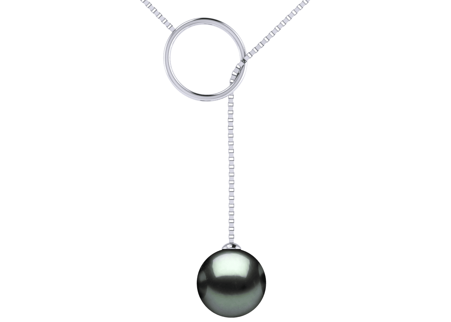 Felicia a Black Tahitian Cultured Pearl Necklace