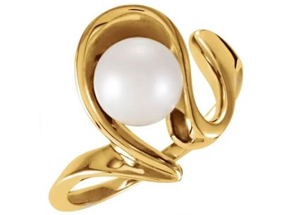 Galaxy a Japanese Akoya Cultured Pearl Ring