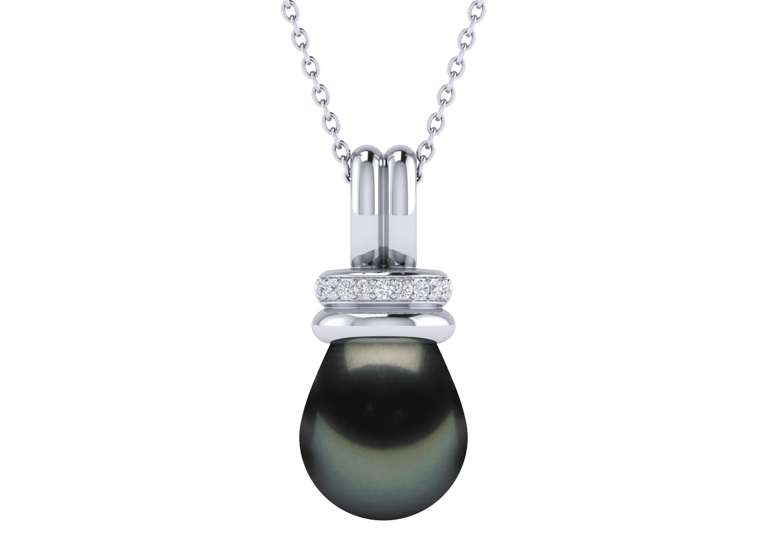Gemma a Black Tahitian Cultured Pearl Pendant