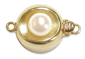 Golden Circle Pearl Clasp