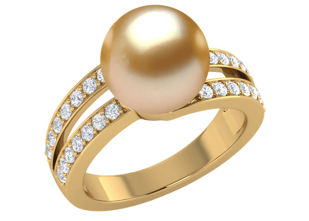 Golden Doda South Sea Pearl Ring
