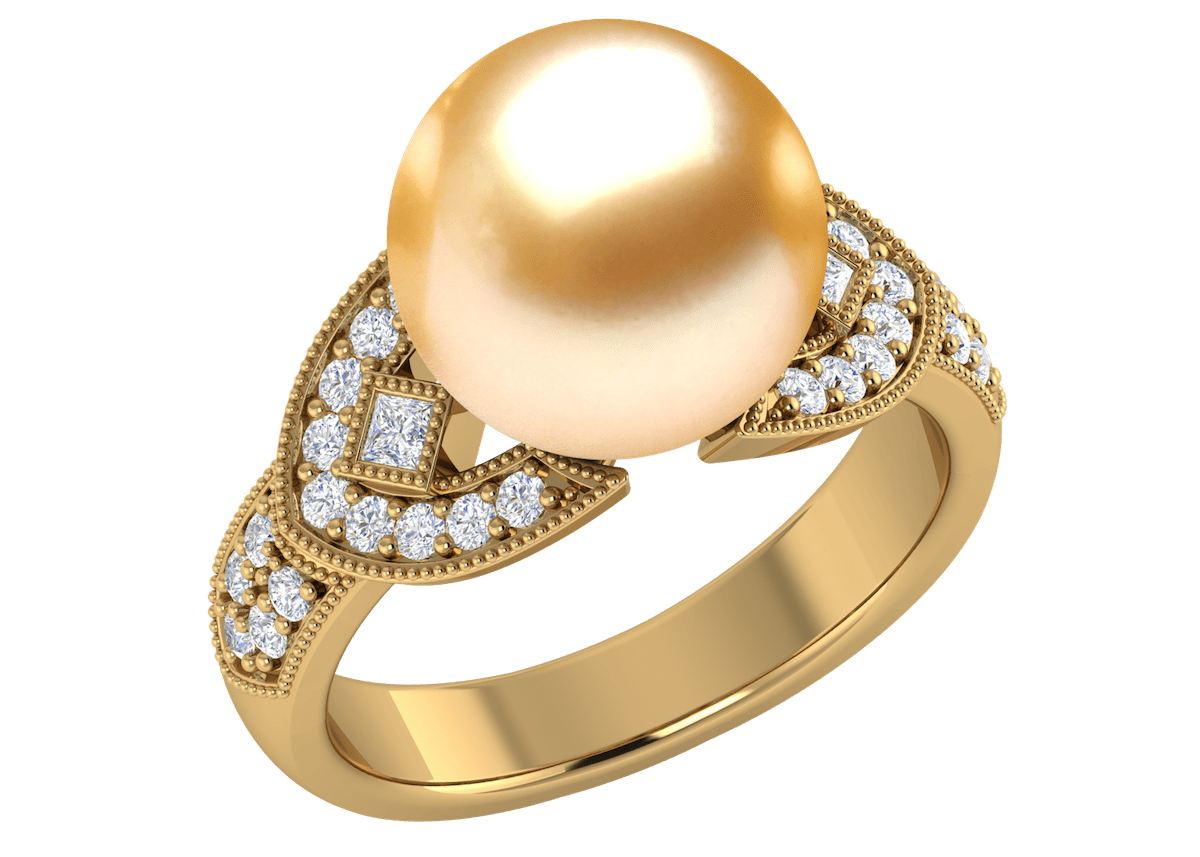 Golden Toci South Sea Pearl Ring