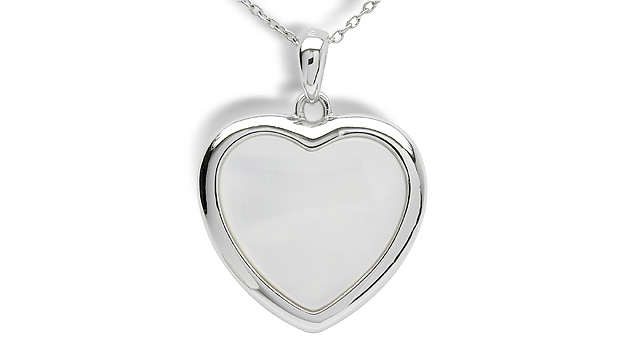SOLD - Heart a Mother of Pearl Pendant