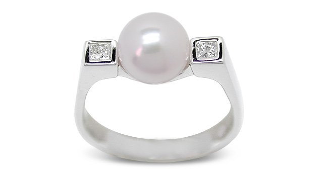 Himani a Japanese Akoya Cultured Pearl Ring