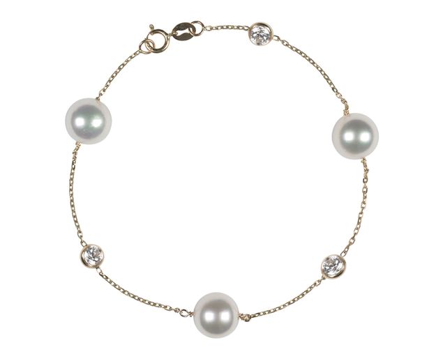 Pearl Tin Cup Bracelets