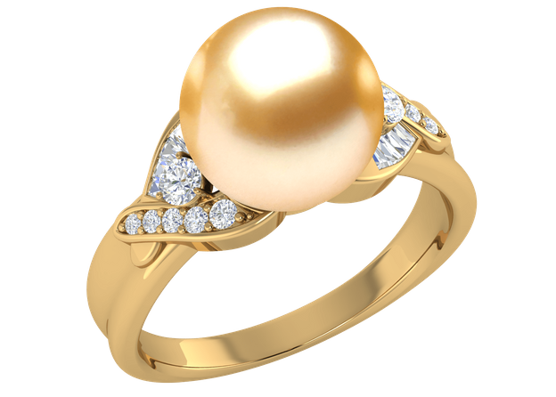 Juno a Golden South Sea Cultured Pearl Ring