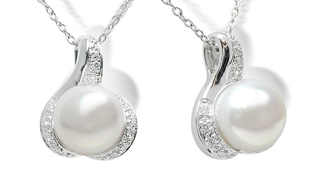 Livia a Japanese Akoya Cultured Pearl Pendant
