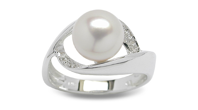 Mindy a Japanese Akoya Cultured Pearl Ring
