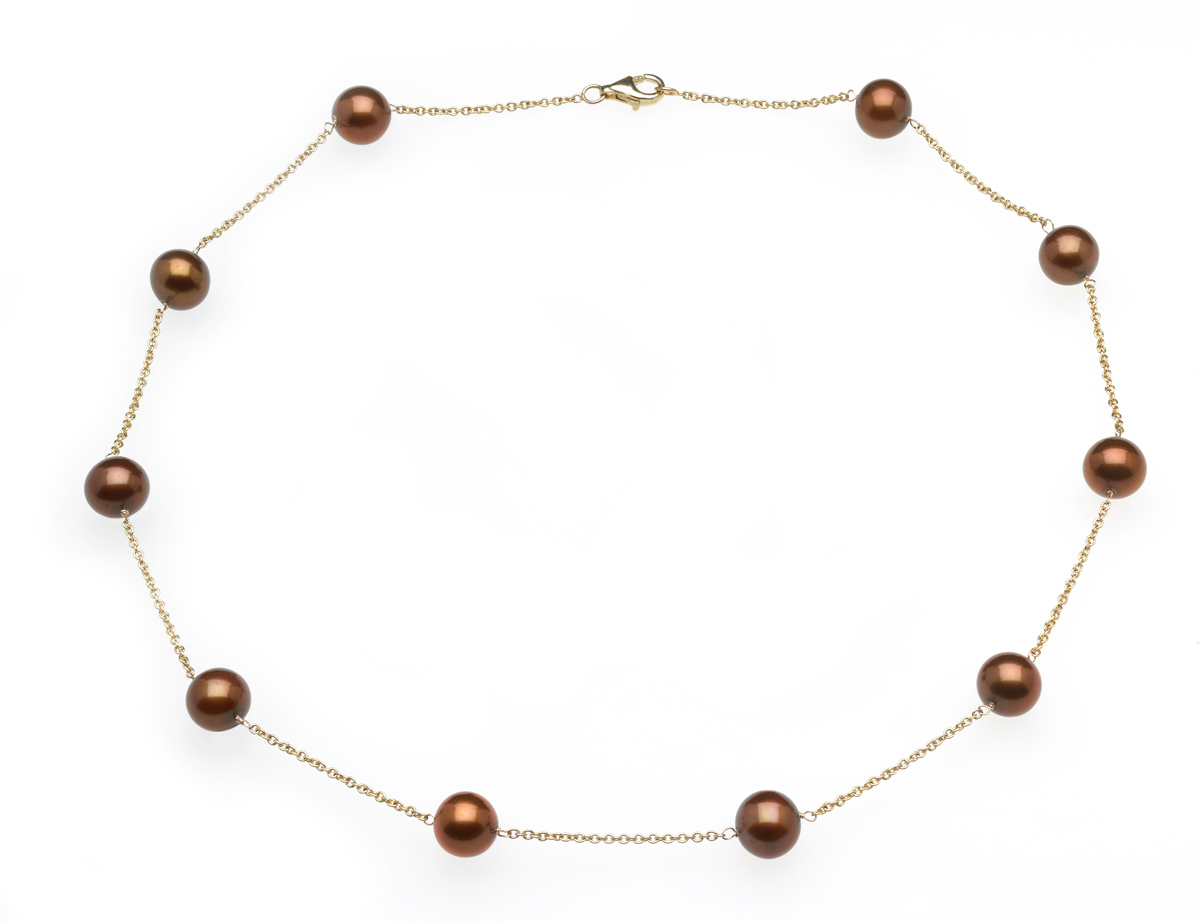 Mocha Tin Cup Necklace