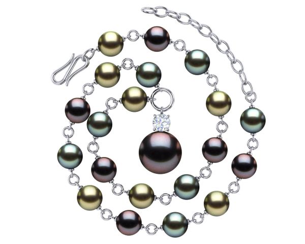 Multicolor Tahitian Pearl Timeless Necklace