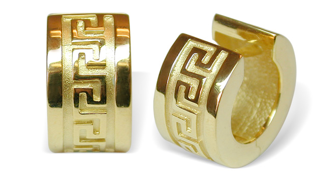 Nile 14K Yellow Gold Hinged Earring
