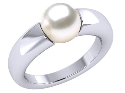 Nott a Japanese Akoya Cultured Pearl Ring