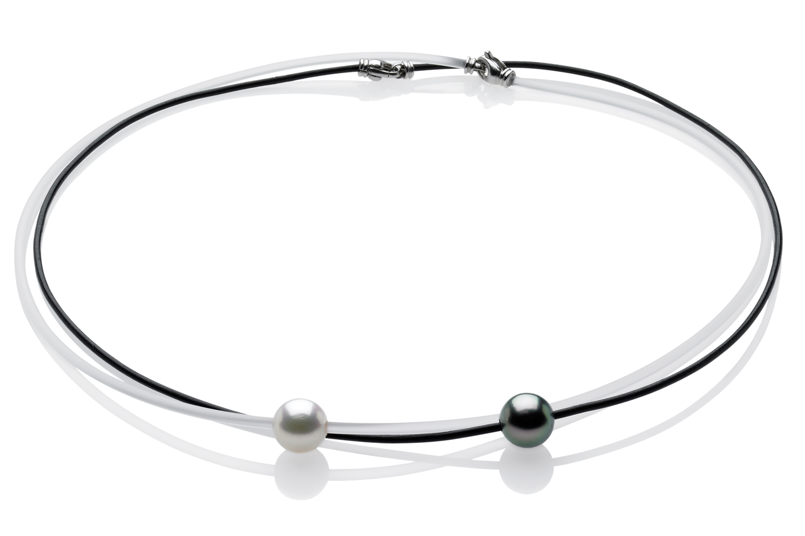 Pearl and Cord Necklace Set