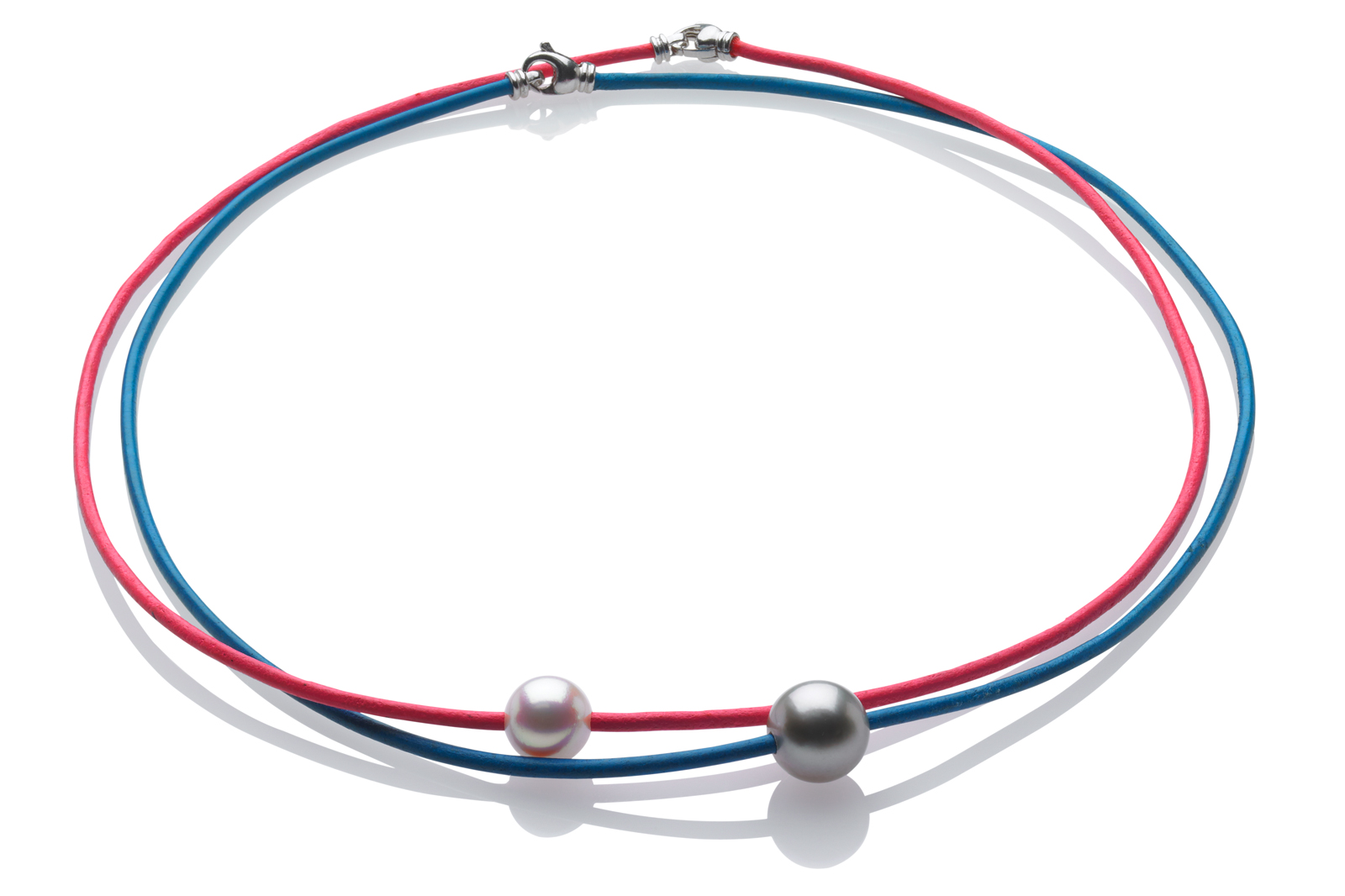 4th Of July! Pearl and Cord Necklace Set