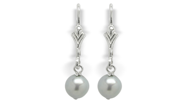 Pebbles a Freshwater Dangle Pearl Lever Back Earring
