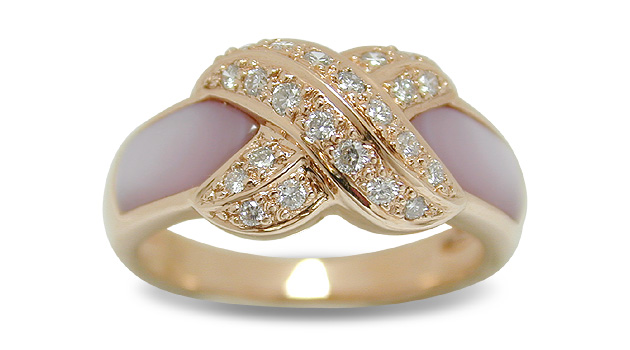 SOLD - Pink Taurus a Mother of Pearl Ring