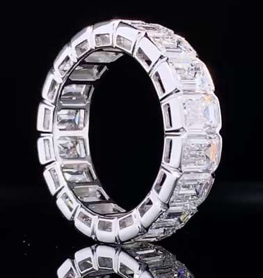 Platinum Emerald Cut Diamond