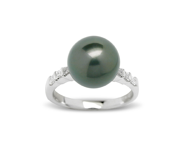 Pontus a Black Tahitian Cultured Pearl Ring