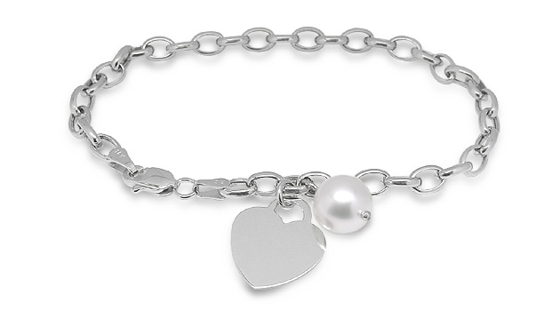 Precious Heart Pearl Bracelet
