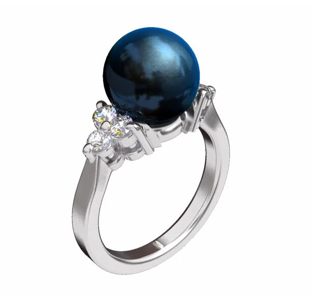 Princess Tahitian Pearl Ring