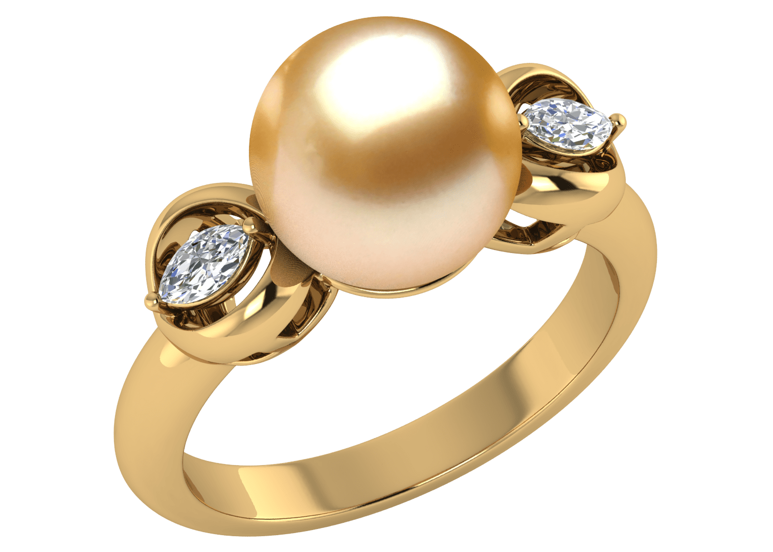 Sarotta a Golden South Sea Pearl Ring