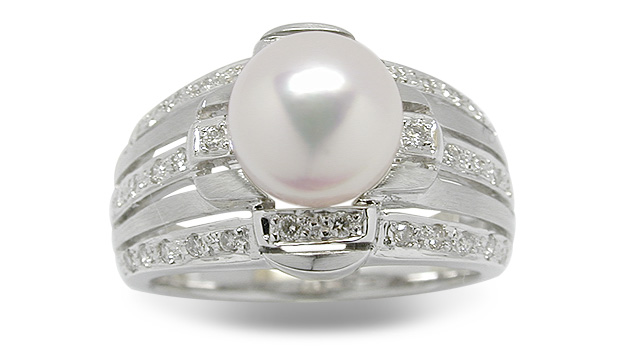 Shine a Japanese Akoya Cultured Pearl Ring