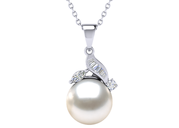 South Sea Pearl Apple Pendant