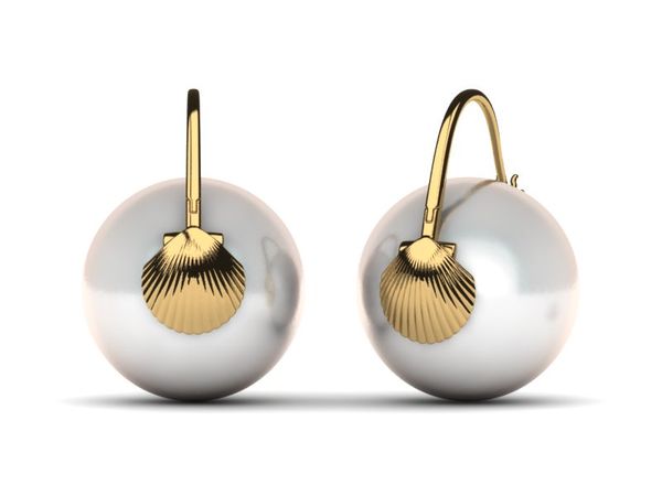 South Sea Pearl Arc De Triomphe Shell Earring