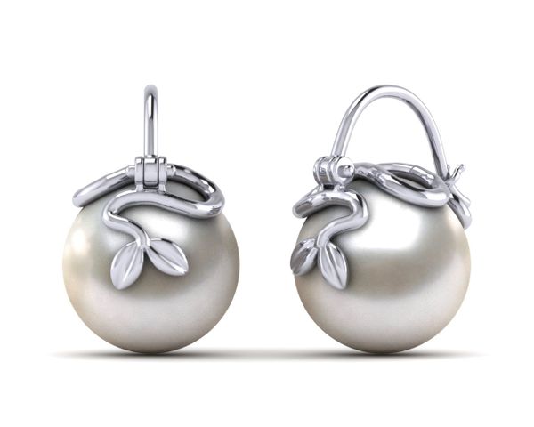 South Sea Pearl Arc De Triomphe Vine Earring