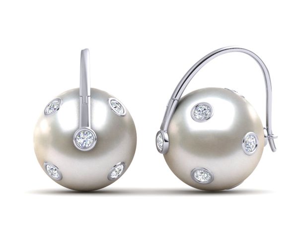 South Sea Pearl Earring Arc De Triomphe Starry Night