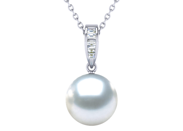 South Sea Pearl Victorian Pendant