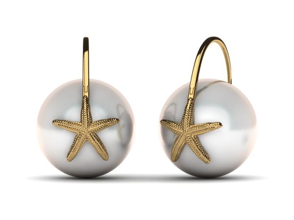 South Sea Star Fish Earring