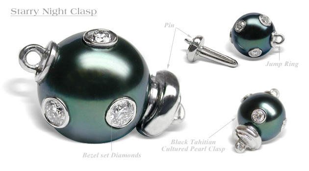 Starry Night South Sea Cultured Pearl Clasp
