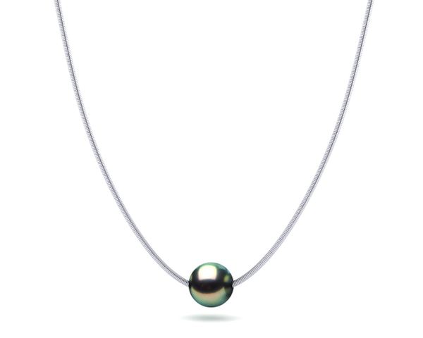 Tahitian Peacock Pearl On Snake Chain