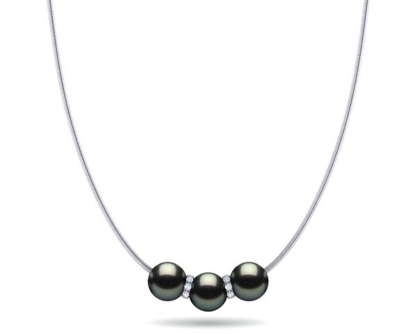 Tahitian Pearl Rondelle Pearl Necklace