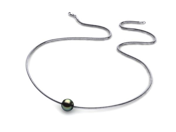 Tahitian Pearl Snake Chain Pendant