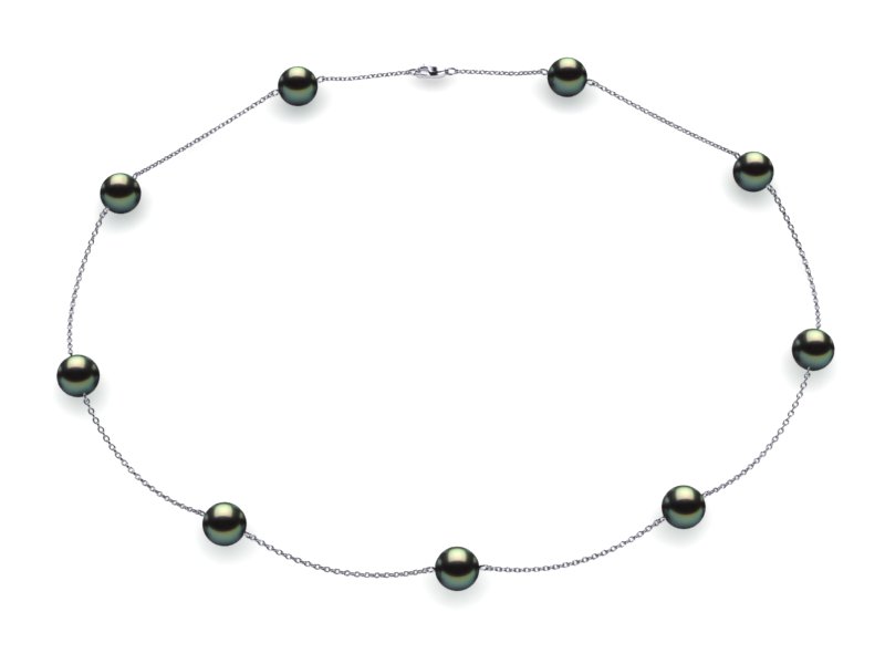 Tahitian Pearl Tin Cup Necklace